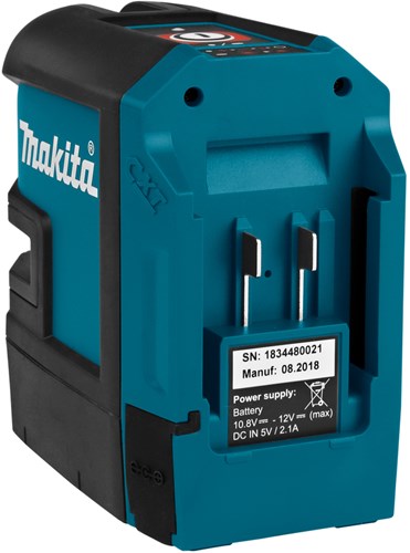 Makita sk106dz krydslinjepunkt laser rød | uden batterier og lader, i æske med taske
