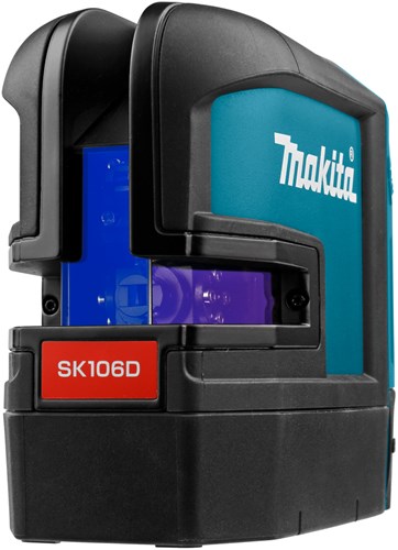 Makita sk106dz krydslinjepunkt laser rød | uden batterier og lader, i æske med taske