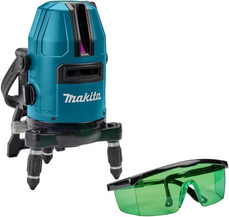 Makita sk20gdz | multi-line laser grøn | 12v max | selvnivellerende | uden batterier og oplader sk20gdz