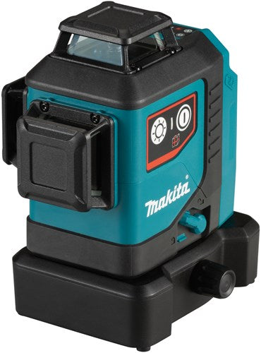 Makita sk700dz | 12v max | krydslinje laser rød | 3x 360° | krop | uden batterier og lader - sk700dz