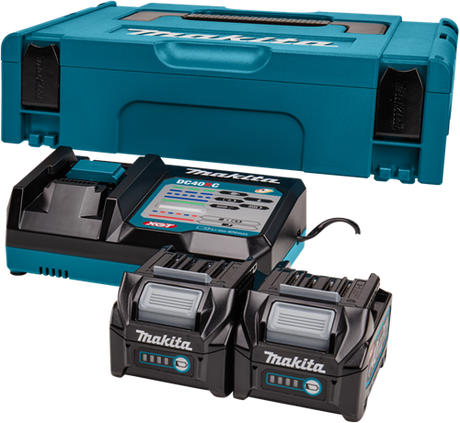Makita startsæt xgt dc40rc 2xbl4025 | 40v 2,5ah - 191v27-4