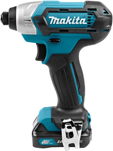 Makita td110dsaj 10,8 v slagnøgle 2,0 ah batteri (2 stk), oplader, etui - td110dsaj