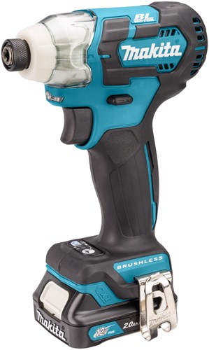 Makita TD111DSaj 10,8 V slagnøgle 2,0 Ah batteri (2 stk), oplader, MBox