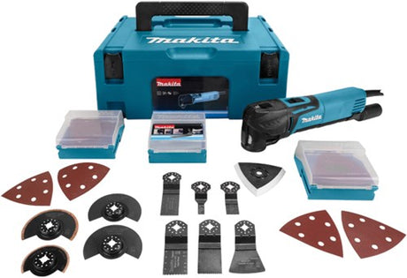 Makita tm3010cx2j oscillerende multiværktøj + tilbehør - tm3010cx2j