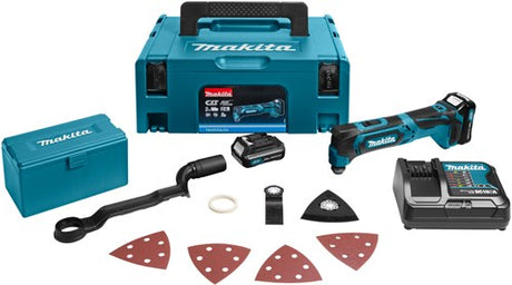 Makita tm30dsajx4 batteri multiværktøj 10,8v | 2.0ah i m-boks + tilbehør - tm30dsajx4