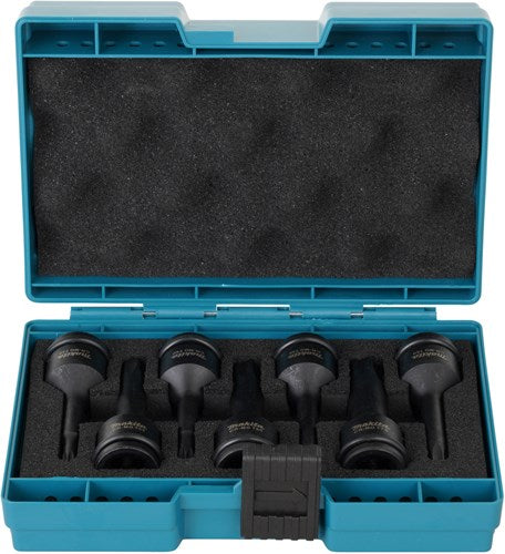 Imp makita torx slagskruetrækker bit sæt | 7-delt | actblack | 1 2'' | dk - e-23628