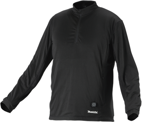 Makita opvarmet undertrøje med lynlås 3xl - dcx201b3xl