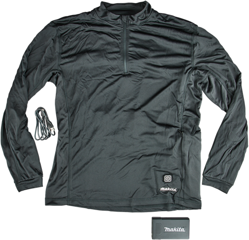 Makita heated undershirt with zipper l - dcx201al