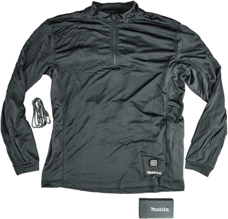 Makita heated undershirt with zipper l - dcx201al