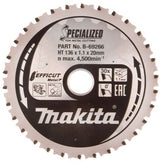 Makita tilbehør makita savklinge efficut | 136x20x1,1 | 45t | 0g