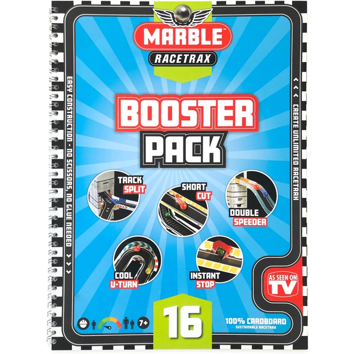 Marmor racetrax marmor bane booster pack basis sæt 16 ark 3m