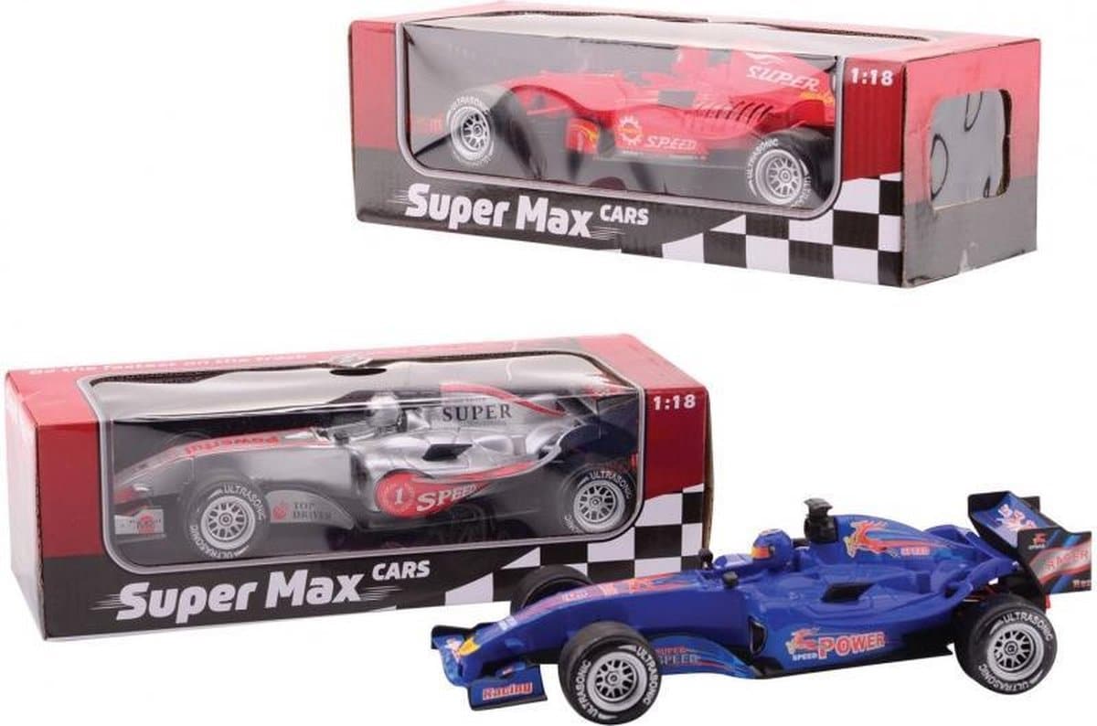 Cilgro super max biler, stor Formel 1 bil med den velkendte racerlyd og lys, 37 cm lang