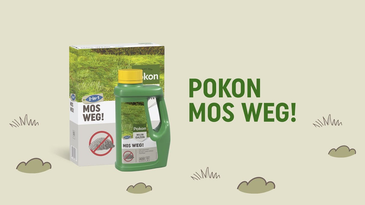 Pokon produkter mos væk 150 m2 5250 gr