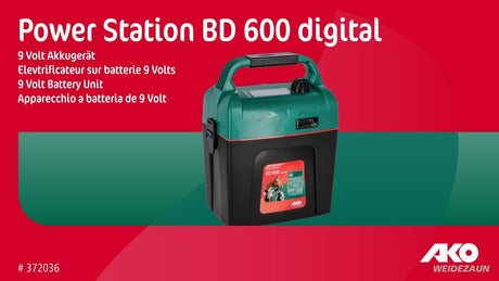 Ako products kraftværk bd 600 digital batterienhed 9v