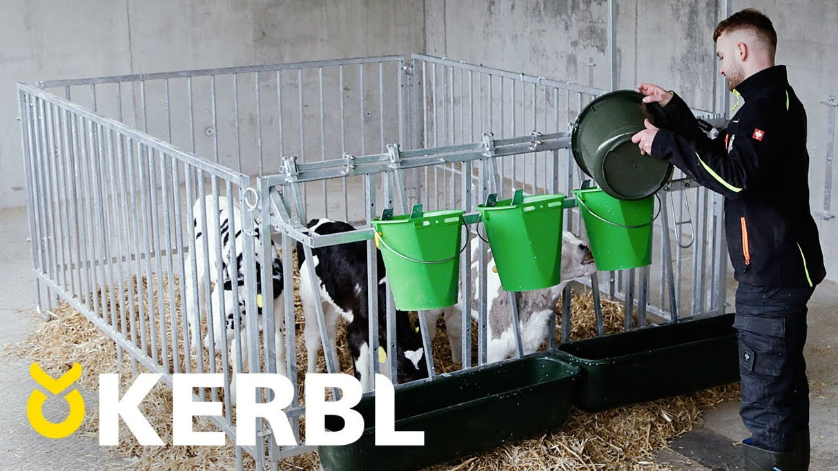 Kerbl produkter kalvespand med hygiejneventil plus patte