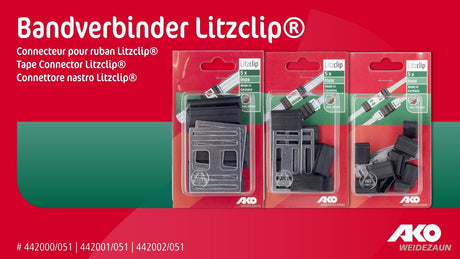 Ako produkter båndstik litzclip rustfrit stål 40mm 5 stk