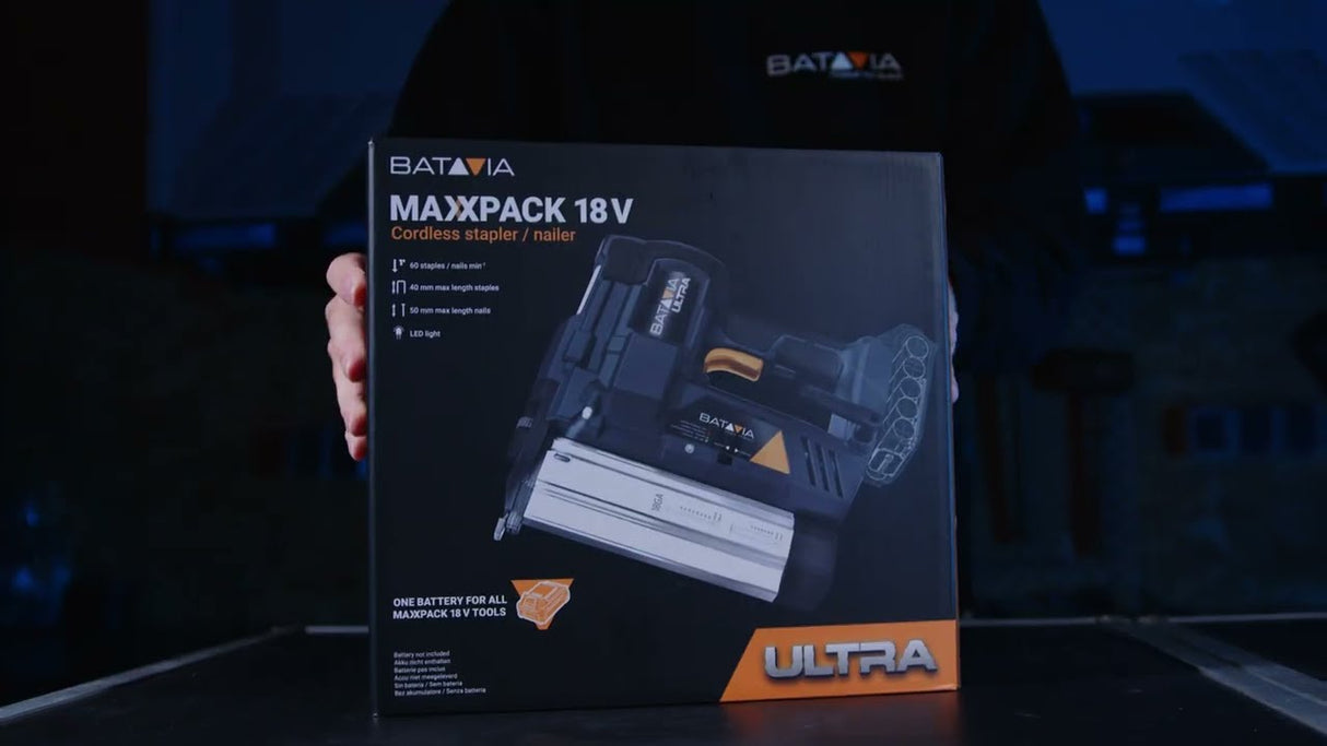 Batavia produkter maxxpack 18v batteri ikke sømpistol 18ga krop