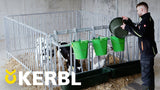 Kerbl produkter kalvespand med hygiejneventil plus patte