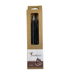 Magiske flammelys led middagslys dryp 20 cm sort sæt af 2