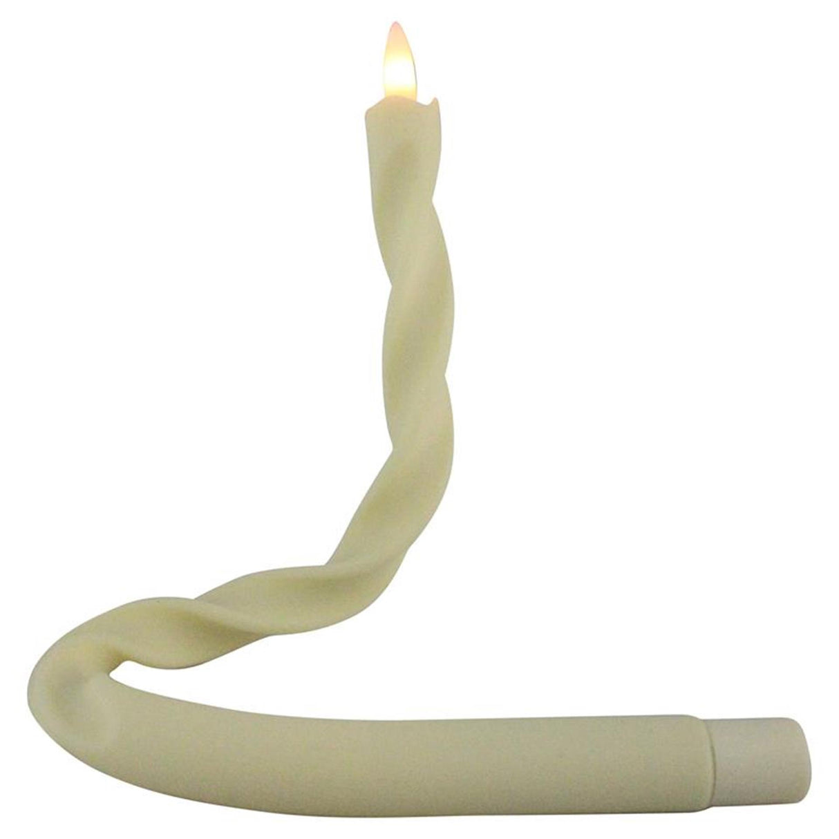 Magiske flammelys led middag flex swirl 40cm elfenben