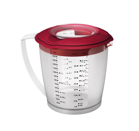 Westmark rørebæger med låg 1,4 liter plastik 19,5x15x14,8cm