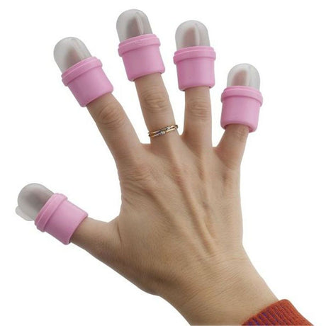 Sibel neglefjerner suge af fingerbøl pink 10 stk.