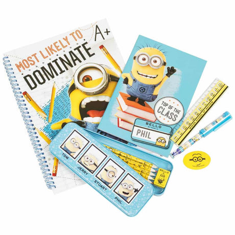Van der Doelen Minions foragtelige med omfattende papirvarer sæt
