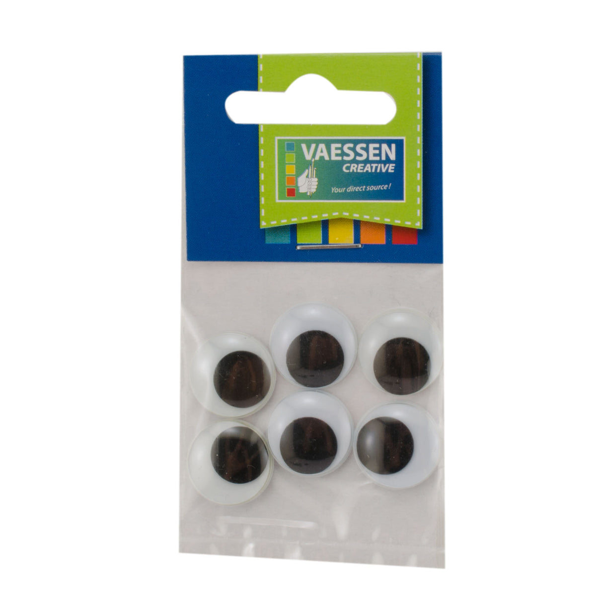 Vaessen creative • øjne bevægelig plade 17mm 6stk