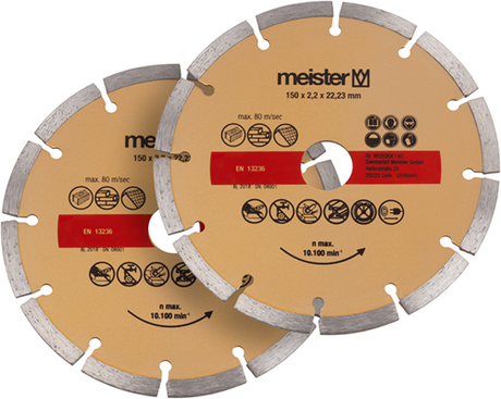 Meister diamantslibeskive 150x22,2 2 dele m - wu5906140