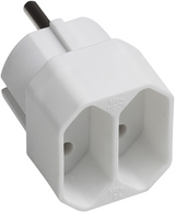 Meister euro adapter 2v hvid - wu7423210