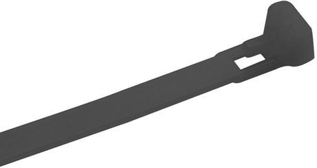 Meister kabelbinder genlukkelig sort 25 stk m - wu7452450
