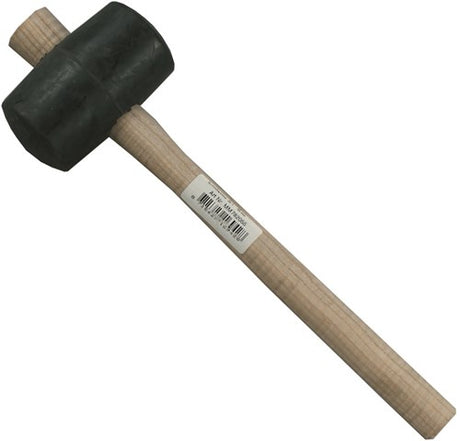 Melkmeisje rubber hamer 55 mm hard rubber vlak - mm782055