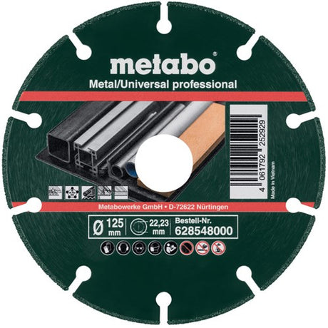Metabo tilbehør diamantskæreskive mu-p prof. 125x22,23 mm - 628548000