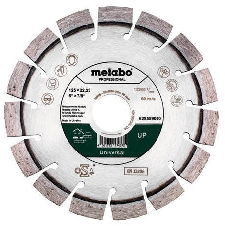 Metabo accessoires diamant slijpschijf | ø 125x22,23mm | up | universal professional - 628559000
