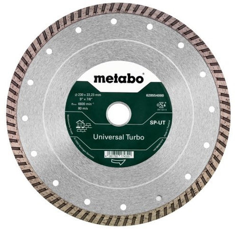 Metabo tilbehør diamantslibeskive | ø 230x22,23mm | sp-ud | universal turbo sp - 628554000