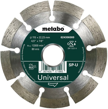 Metabo tilbehør diamantskive promovering ø 125x22,23 mm - 624307000