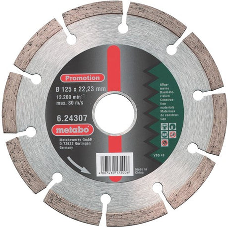 Metabo tilbehør diamantskive promovering ø 180x22,23 mm - 624309000