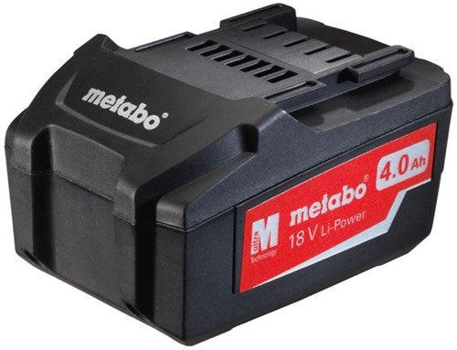 Metabo batteripakke 18 volt 4.0ah batteri - 625591000