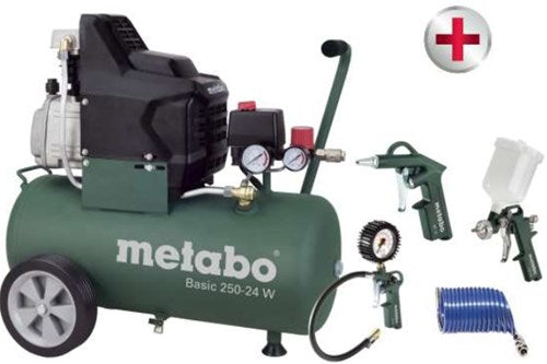 Metabo basic 250-50 W kompressor + LPZ-4 tilbehørssæt - 690866000