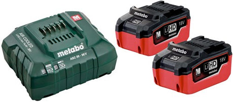 Pic metabo basissæt 2 x LiHD 18v 5,5 ah batterier | k+mix - 685122000