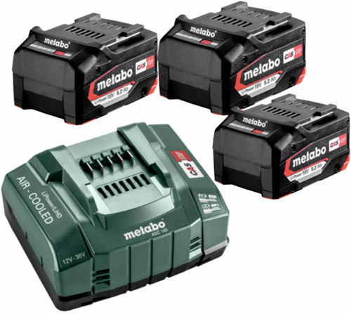 Pic metabo grundsæt 3x 18 volt 5,2ah batterier | k+mix - 685048000