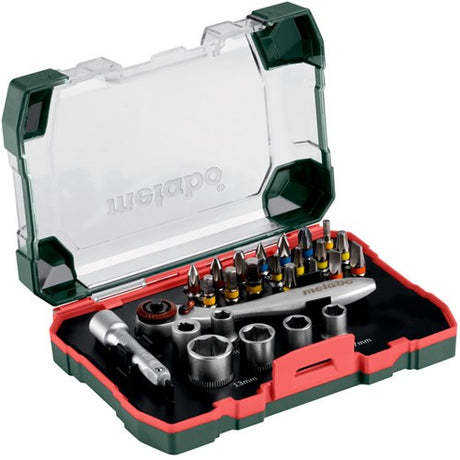 Metabo tilbehør metabo bit-box promotion | 26 dele - med topnøgler - 626701000