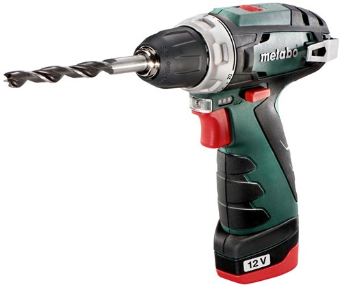 Metabo bs basic akku bore-/skruetrækker | 12v | 2x2 ah li-power | oplader lc 12 | i plastkasse - 600984500