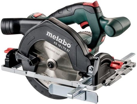 Metabo ks 18 ltx 57 akku rundsav i metaloc-kasse - uden batterier og oplader - 601857840