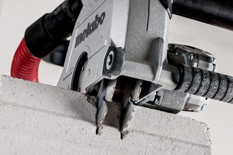 Metabo mfe 40 vægskærer 1900 watt 40 mm dybde med 125 mm skiver + asr 35 l acp byggestøvsuger
