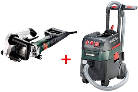 Metabo mfe 40 vægskærer 1900 watt 40 mm dybde med 125 mm skiver + asr 35 l acp byggestøvsuger