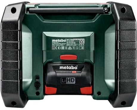Metabo r 12-18 dab+ bt 12v 18v li-ion batteri konstruktionsradio med dab+ og bluetooth | 600778850 - 600778850