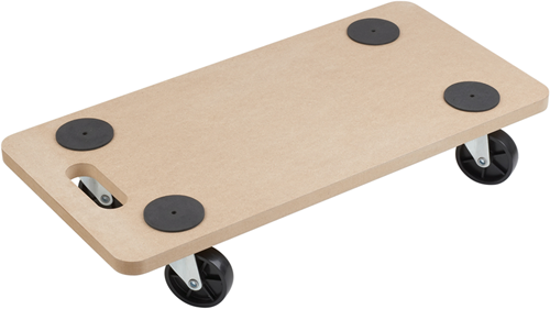 Metafranc møbelrulle 590x290 mdf pp 200kg - wu0820040