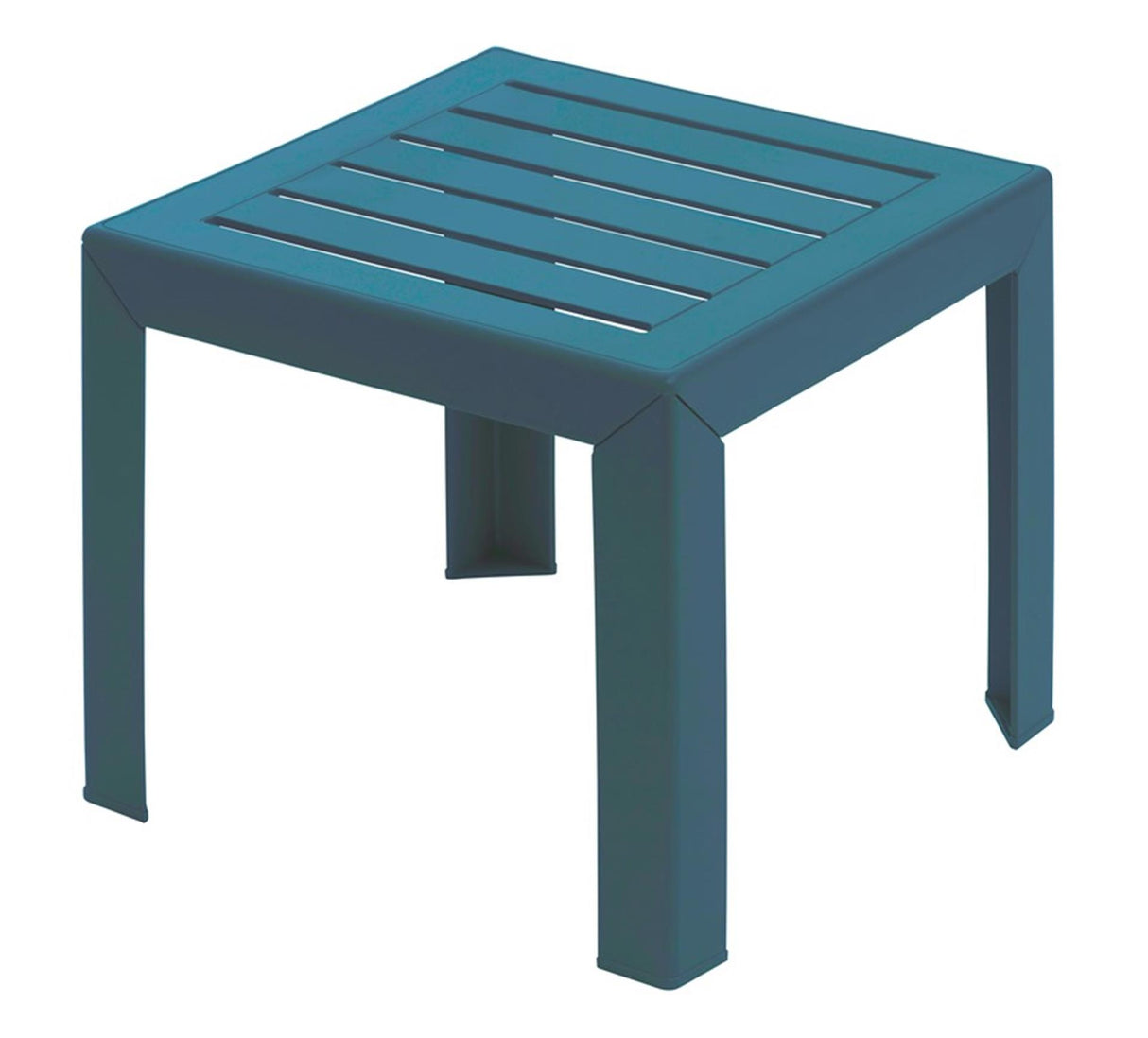 Grosfillex miami sidehavebord plast pp 40x40cm blå