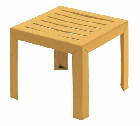 Grosfillex miami side havebord plast pp 40x40cm gul